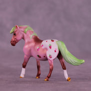Strawberry Field OOAK FCM Chip Pony by Kristen Cermele GS26