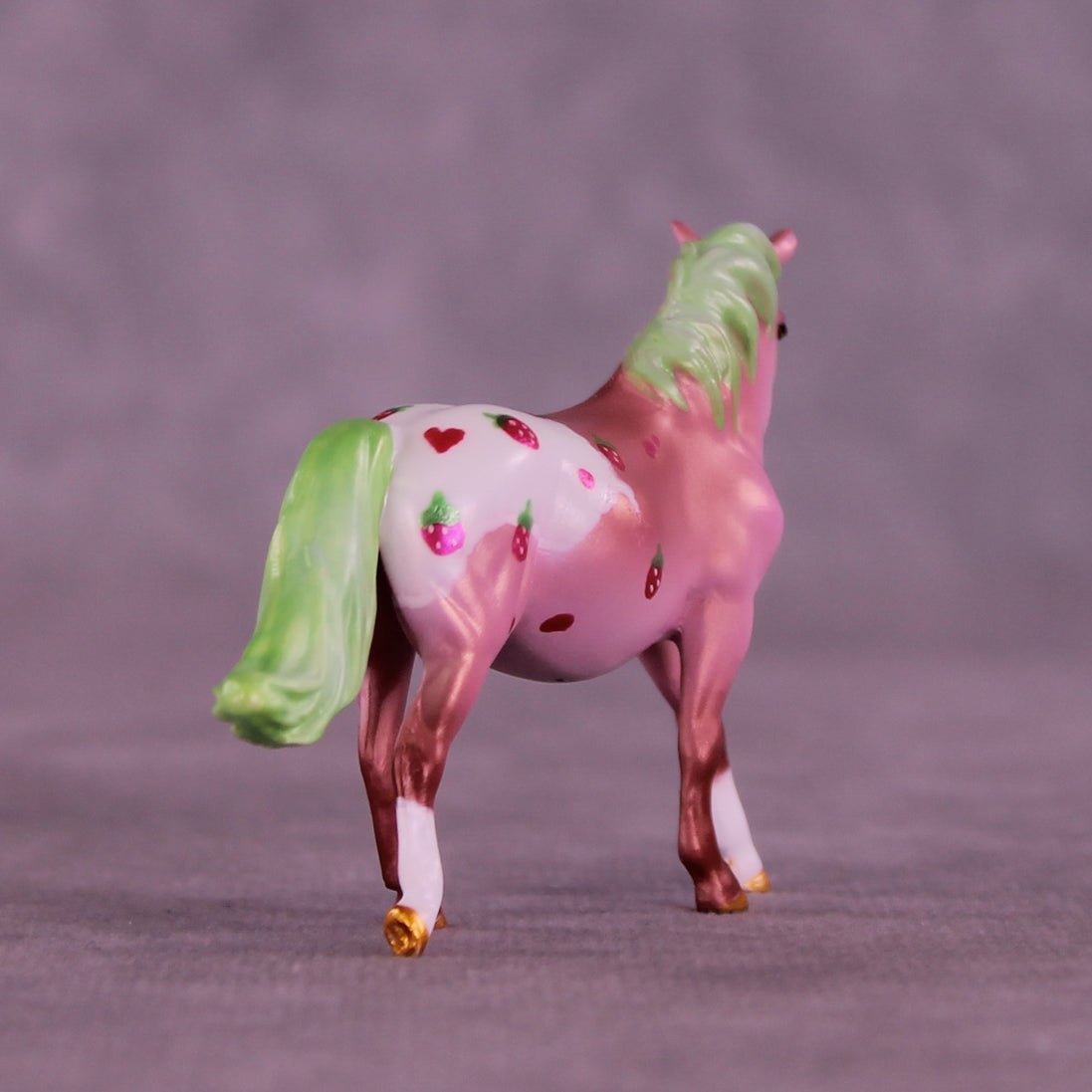 Strawberry Field OOAK FCM Chip Pony by Kristen Cermele GS26