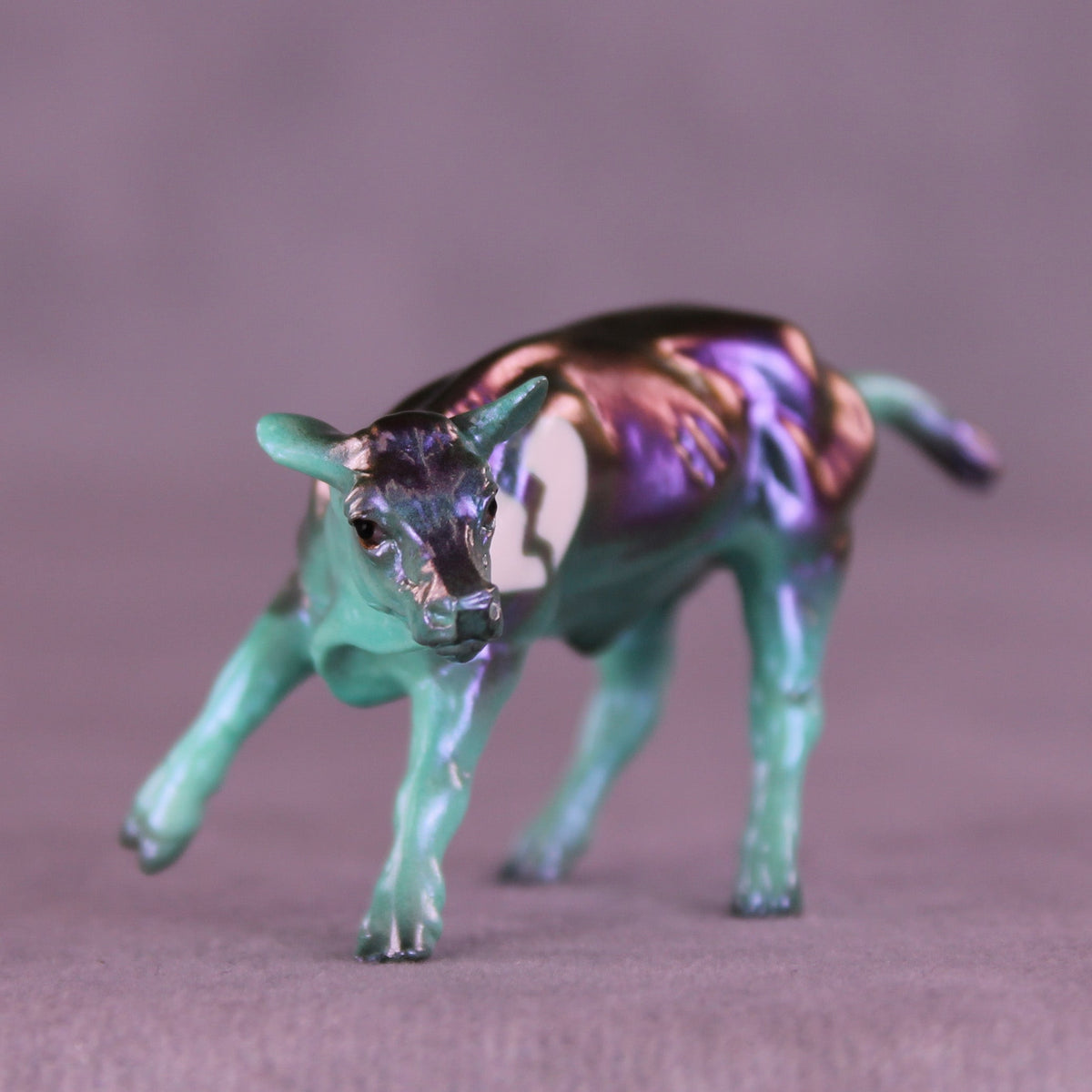 Straw Man OOAK Chip Cow by Erin Corbett VV26