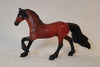 BAY-BEE - Bay Friesian Chip Model Horse