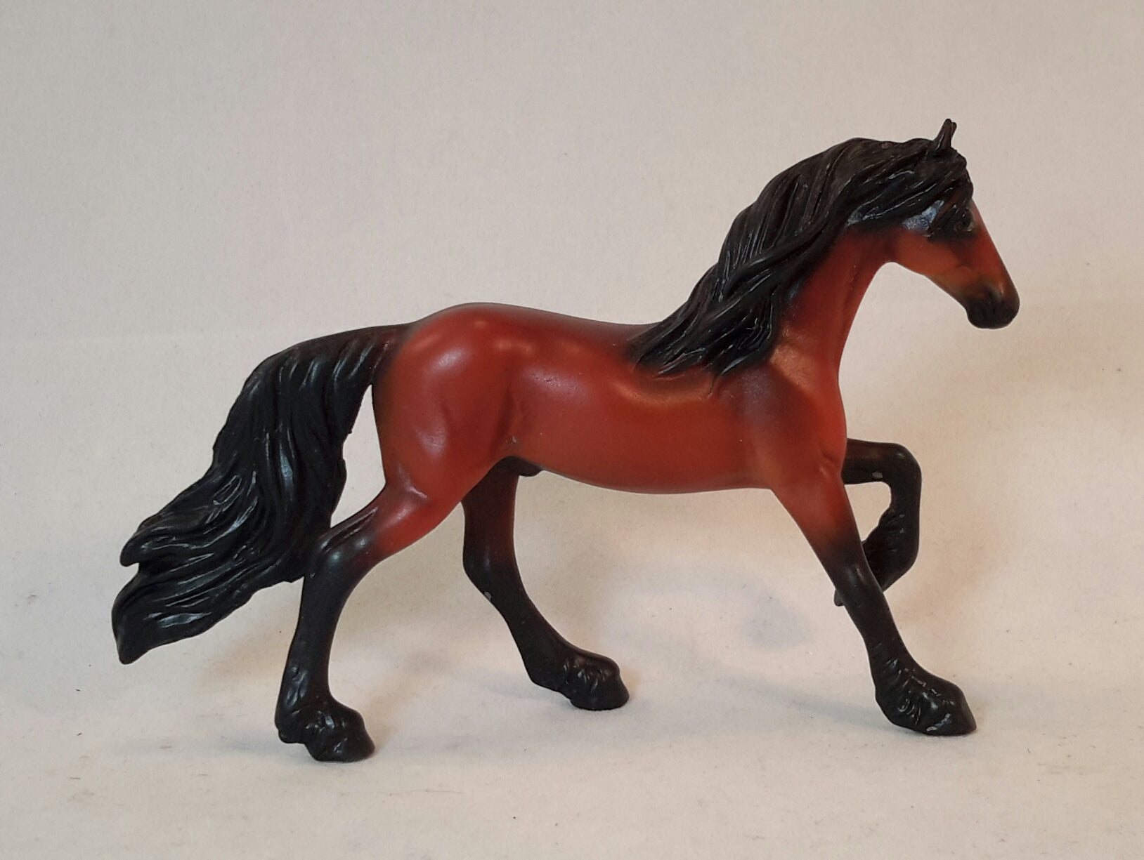 BAY-BEE - Bay Friesian Chip Model Horse