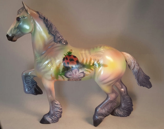 IN THE GARDEN - OOAK Trotting Drafter