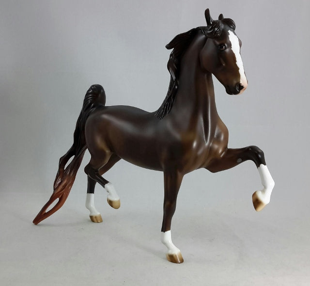 MIRACLE WORKER - OOAK Dark Chestnut Saddlebred