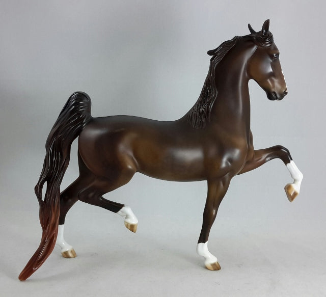 MIRACLE WORKER - OOAK Dark Chestnut Saddlebred