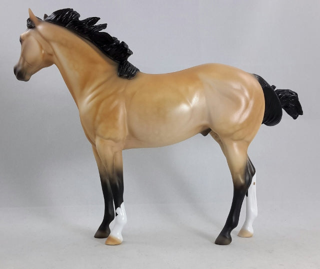 BIG LOVE - OOAK Buckskin Stock Horse