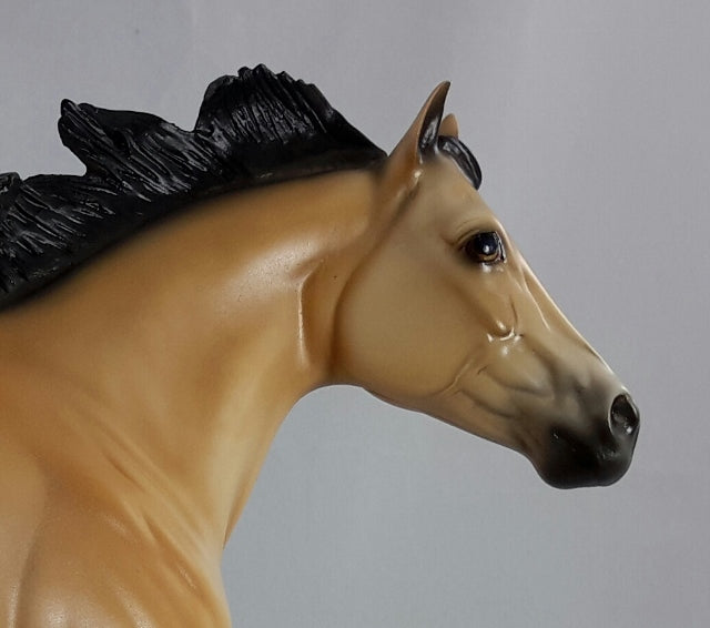 BIG LOVE - OOAK Buckskin Stock Horse