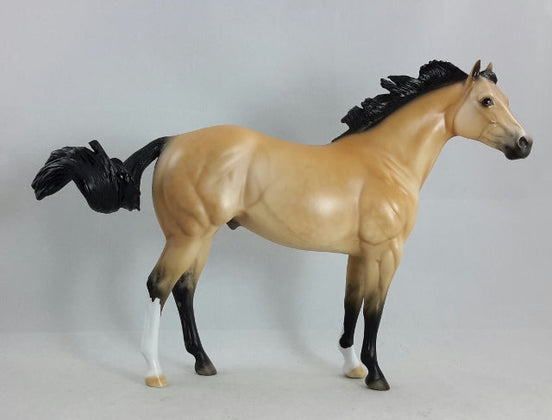 BIG LOVE - OOAK Buckskin Stock Horse