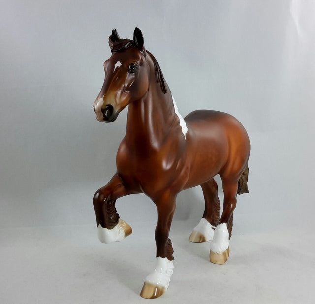 GENERATION KILL - OOAK Chestnut Tobiano Trotting Drafter