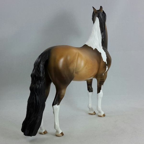 BANSHEE - OOAK Dun Tobiano Pinto Morgan - Stone Horses