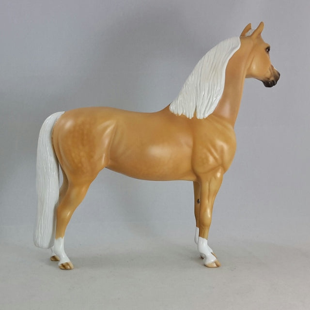 SUNSATION - Golden Palomino Morgan Model Horse