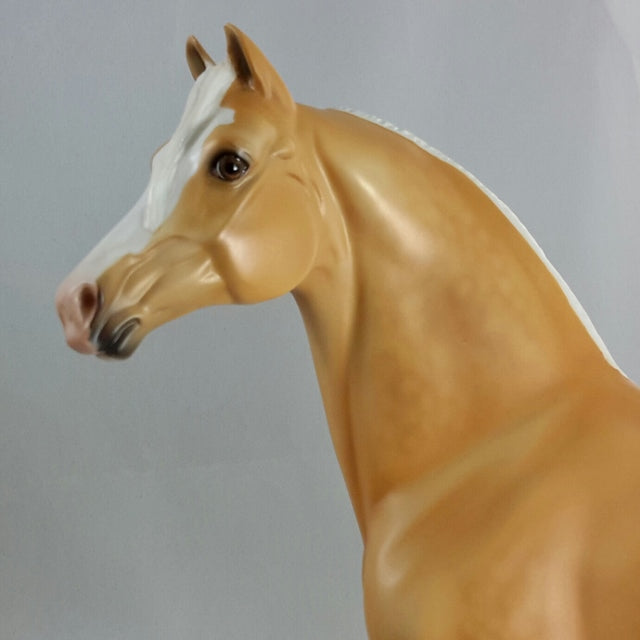 SUNSATION - Golden Palomino Morgan Model Horse