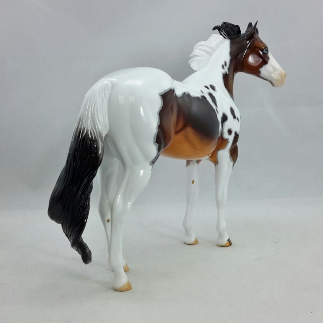 NEW GIRL - OOAK Bay Tobiano Stock Model Horse