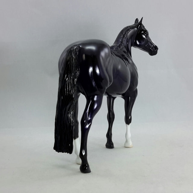 NAVIGATOR - OOAK Decorator Deep Purple Stock Horse