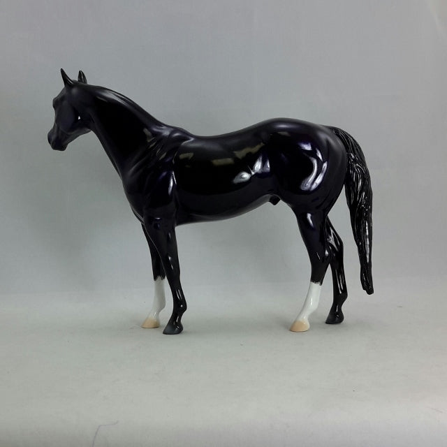 NAVIGATOR - OOAK Decorator Deep Purple Stock Horse