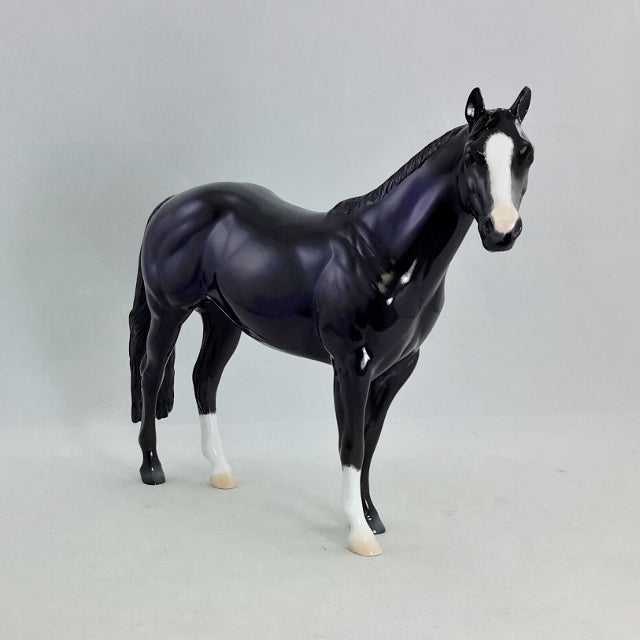 NAVIGATOR - OOAK Decorator Deep Purple Stock Horse
