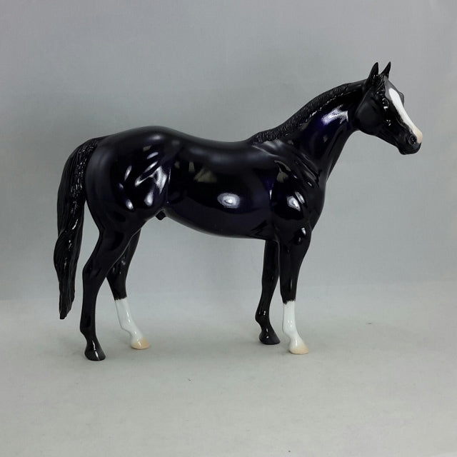 NAVIGATOR - OOAK Decorator Deep Purple Stock Horse