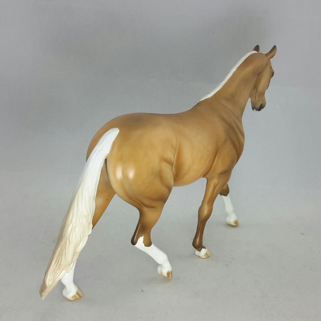 FELIPA - OOAK Dapple Palomino Pony Model Horse