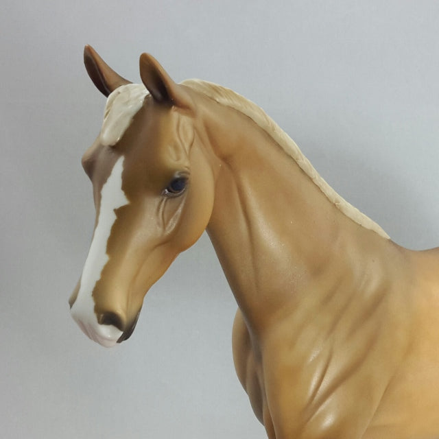 FELIPA - OOAK Dapple Palomino Pony Model Horse