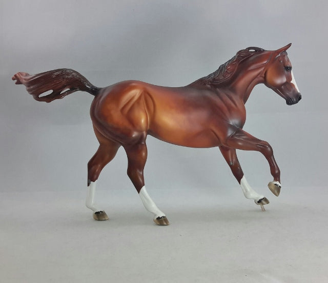 EBRIEL - OOAK Dark Dapple Chestnut Quarter Horse