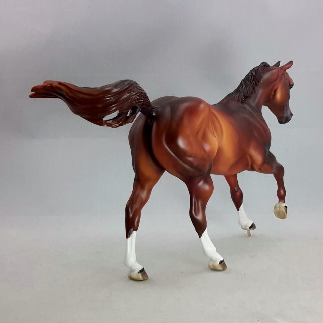 EBRIEL - OOAK Dark Dapple Chestnut Quarter Horse