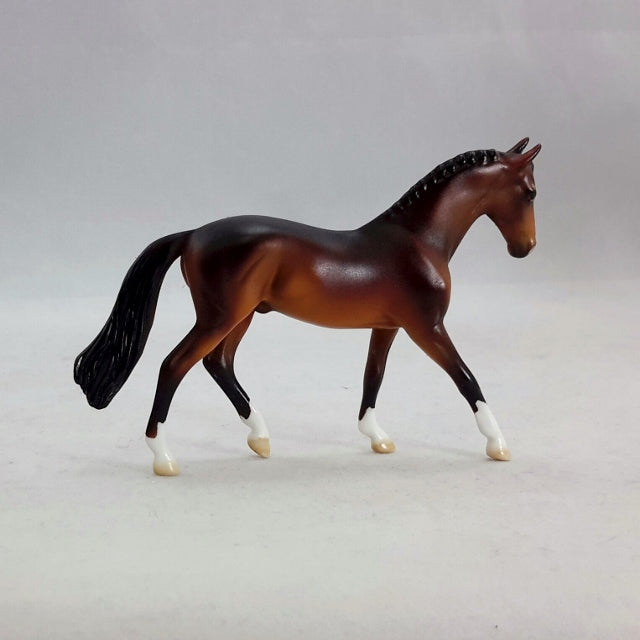 DUNMER - OOAK Bay Chip Warmblood Model Horse