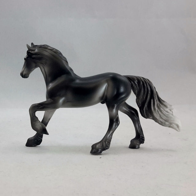 FALMER - Gray Freisian Stone Chip Model Horse
