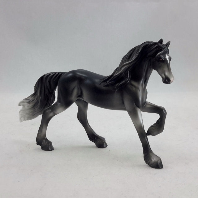 FALMER - Gray Freisian Stone Chip Model Horse