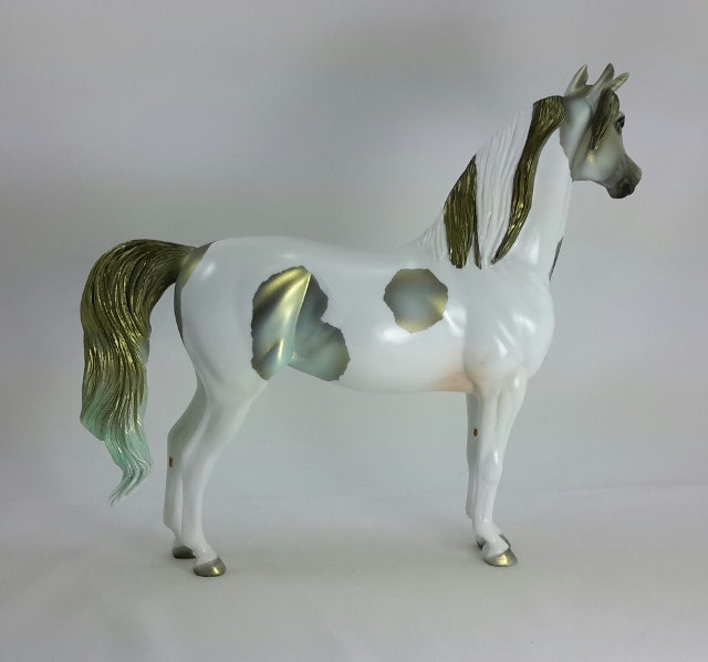DESSA (The Roamer)  - OOAK Golden Green Decorator Unicorn Morgan