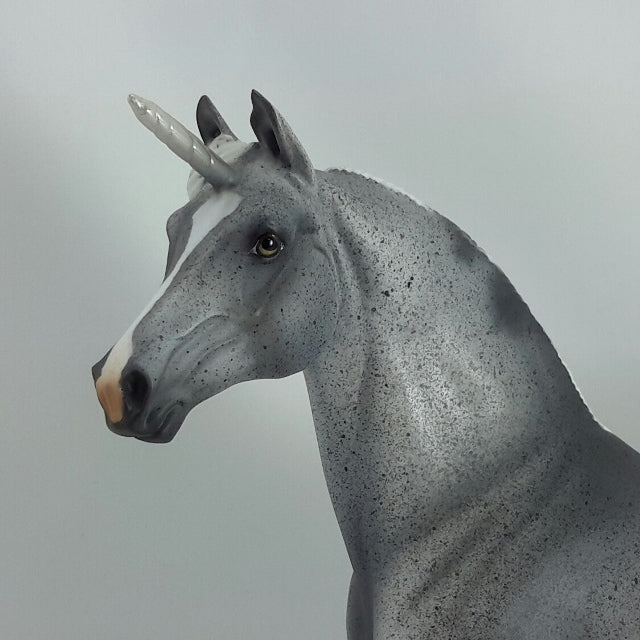 ANTHEA - OOAK Fleabit Gray Morgan Unicorn