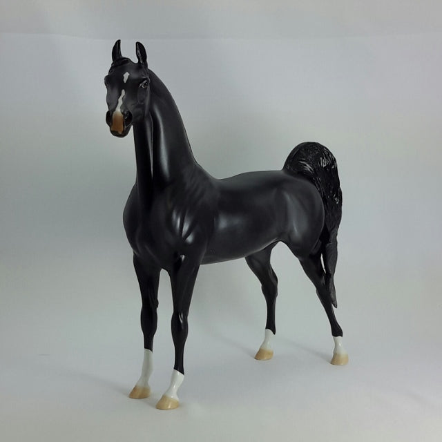 GILBERT - OOAK Dark Gray Arabian Model Horse - 11/14