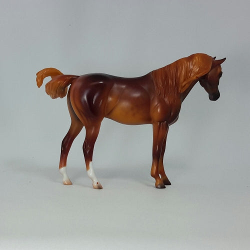 KHALED - OOAK DAPPLE CHESTNUT ARAB PEBBLE BY CAROLINE BOYDSTON