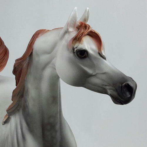 CENTERPIECE - OOAK Chestnut Going Gray Arabian