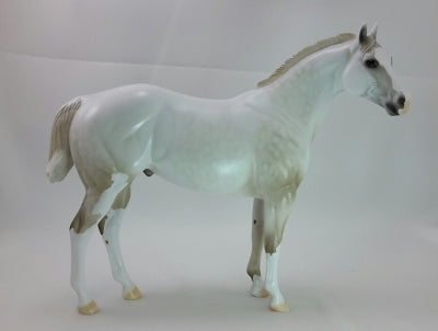 WILD TURNIP - OOAK Light Gray Stock Horse