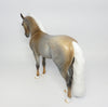 SUNDIAL-OOAK DAPPLE CHESTNUT GOING GREY ANDALUSIAN MODEL HORSE WHS 2017