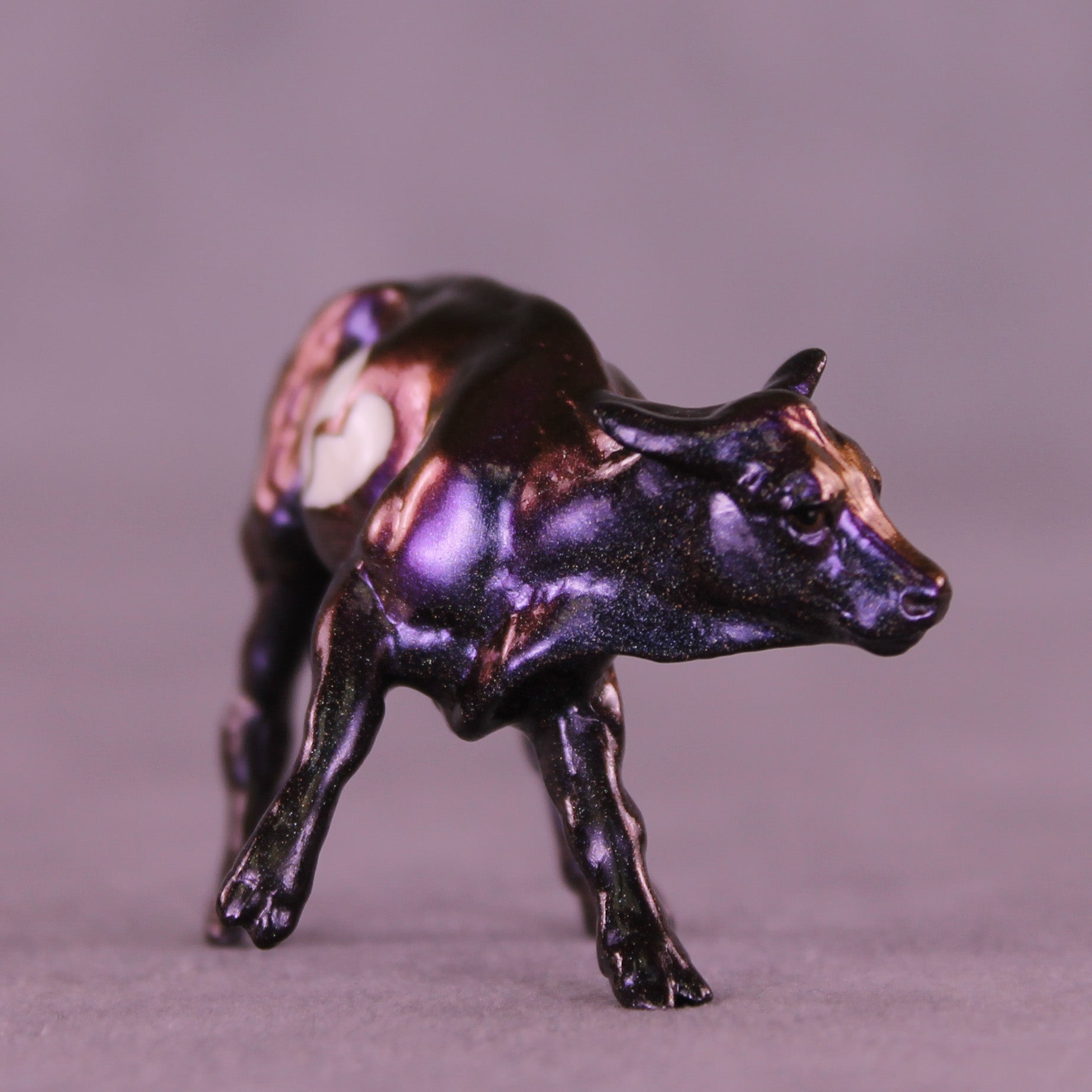 Swipe Left OOAK Chip Cow by Erin Corbett VV26