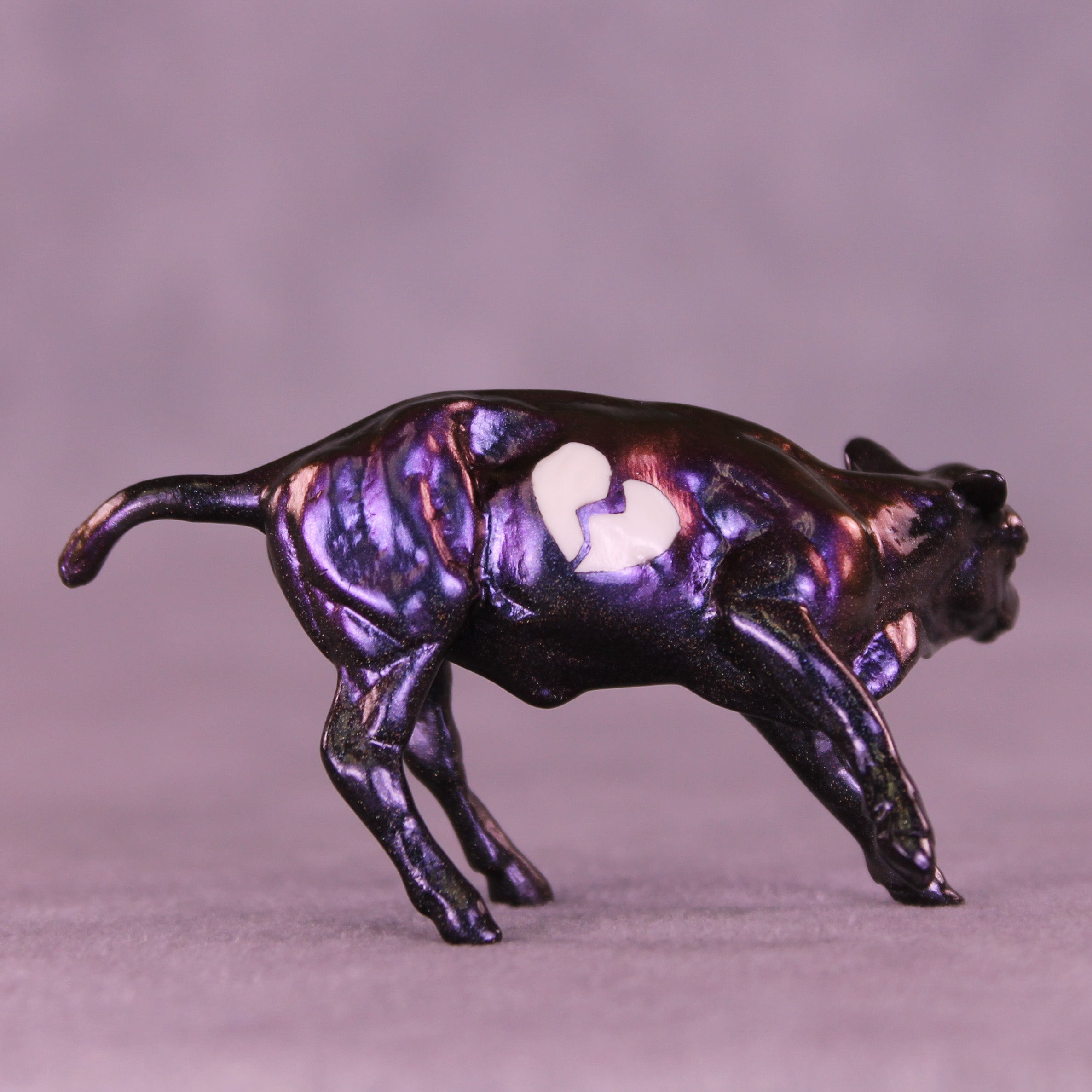 Swipe Left OOAK Chip Cow by Erin Corbett VV26