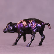 Swipe Left OOAK Chip Cow by Erin Corbett VV26
