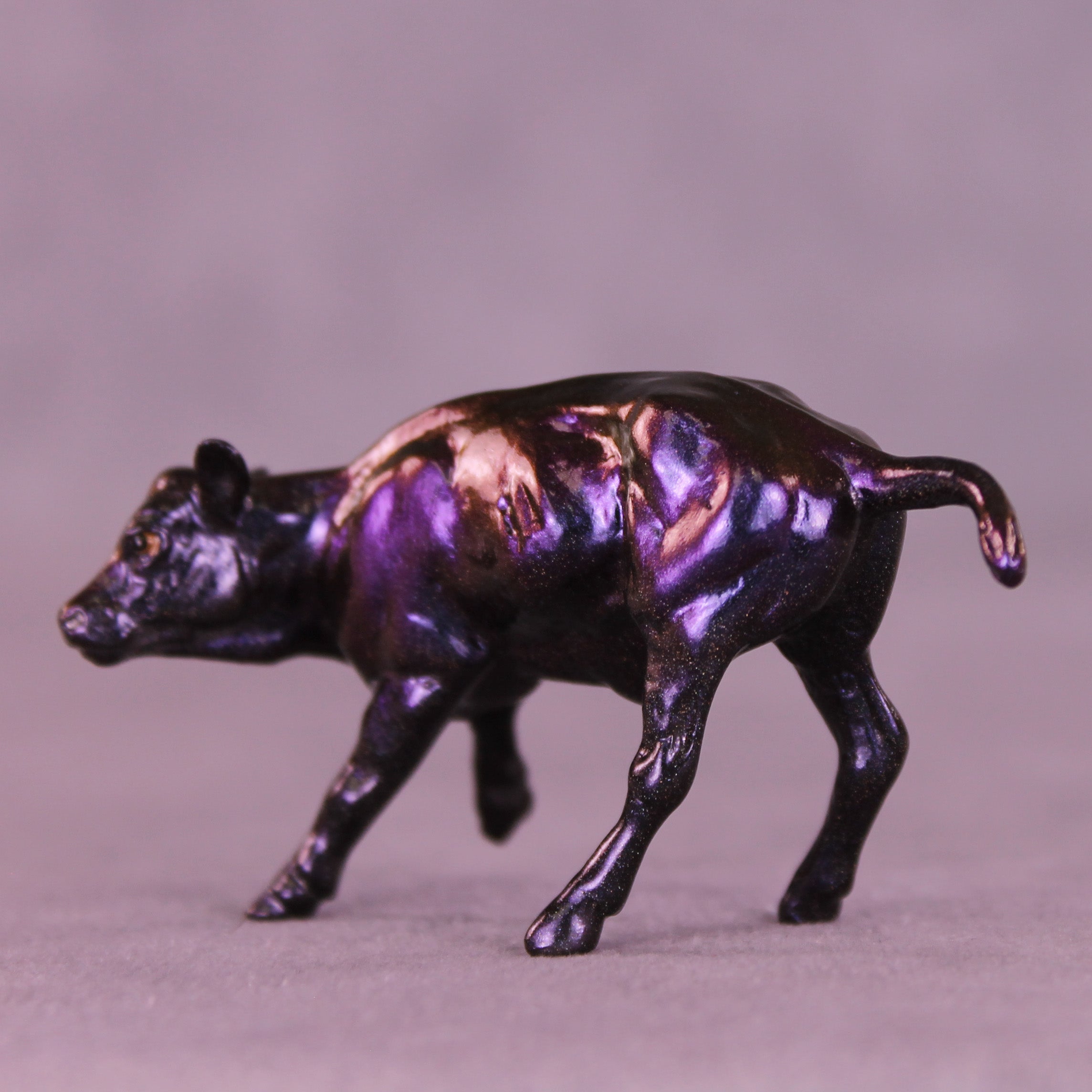 Swipe Left OOAK Chip Cow by Erin Corbett VV26