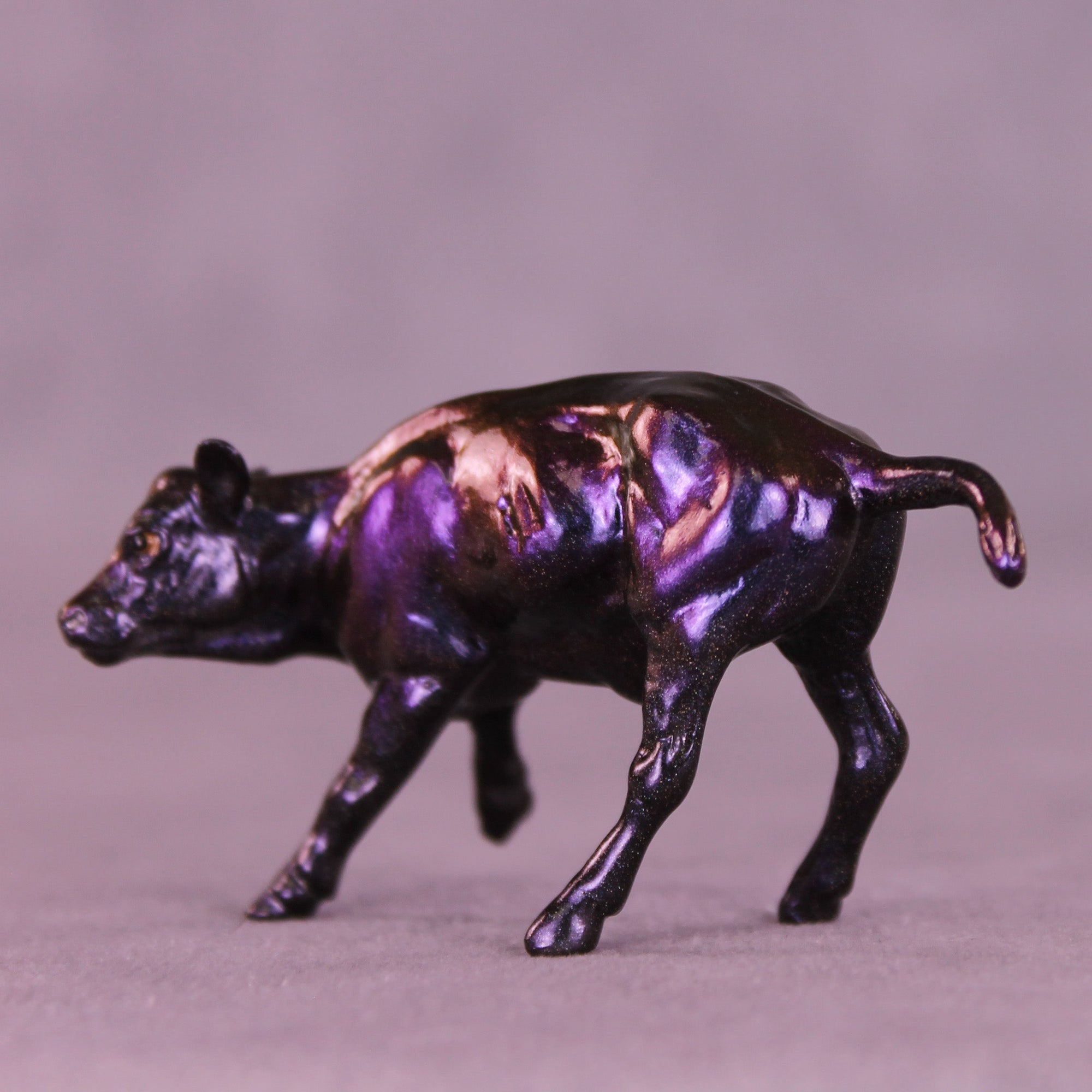 Swipe Left OOAK Chip Cow by Erin Corbett VV26