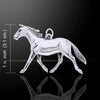 Palouse Horse Silver Charm-Amethyst 