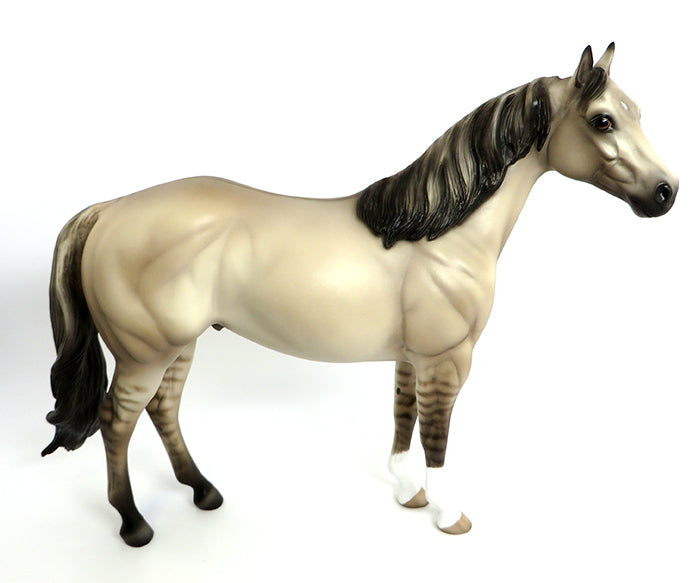 TERRELL-OOAK DUN ISH MODEL HORSE BY SHERYL LEISURE 2/5/17