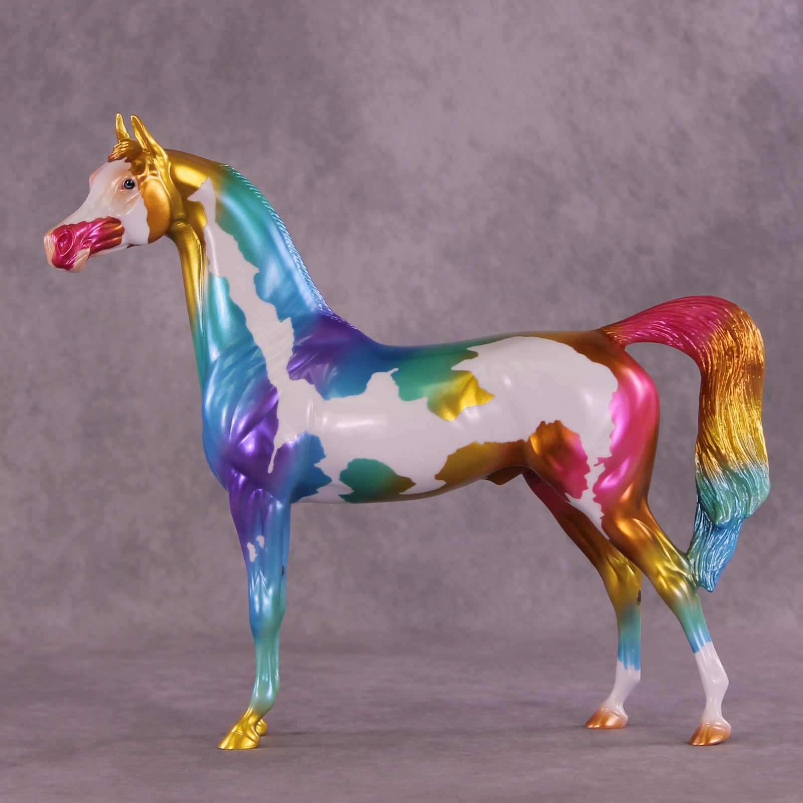 The Beauty in Broken Glass OOAK Arabian Stallion by Erin Corbett MM25 Group B