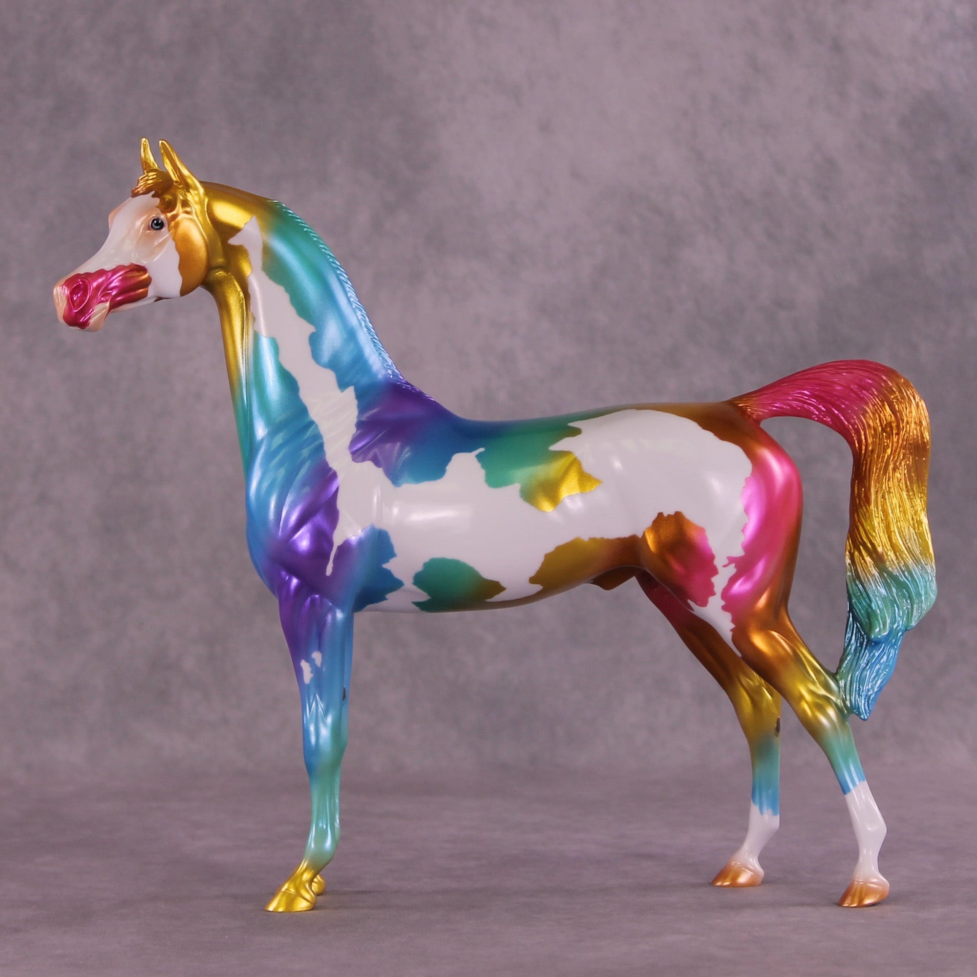 The Beauty in Broken Glass OOAK Arabian Stallion by Erin Corbett MM25 Group B