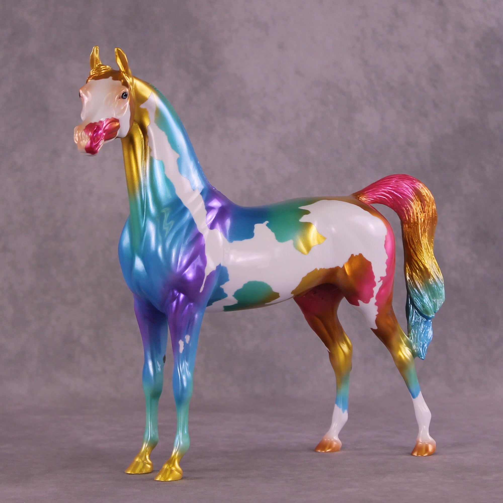 The Beauty in Broken Glass OOAK Arabian Stallion by Erin Corbett MM25 Group B