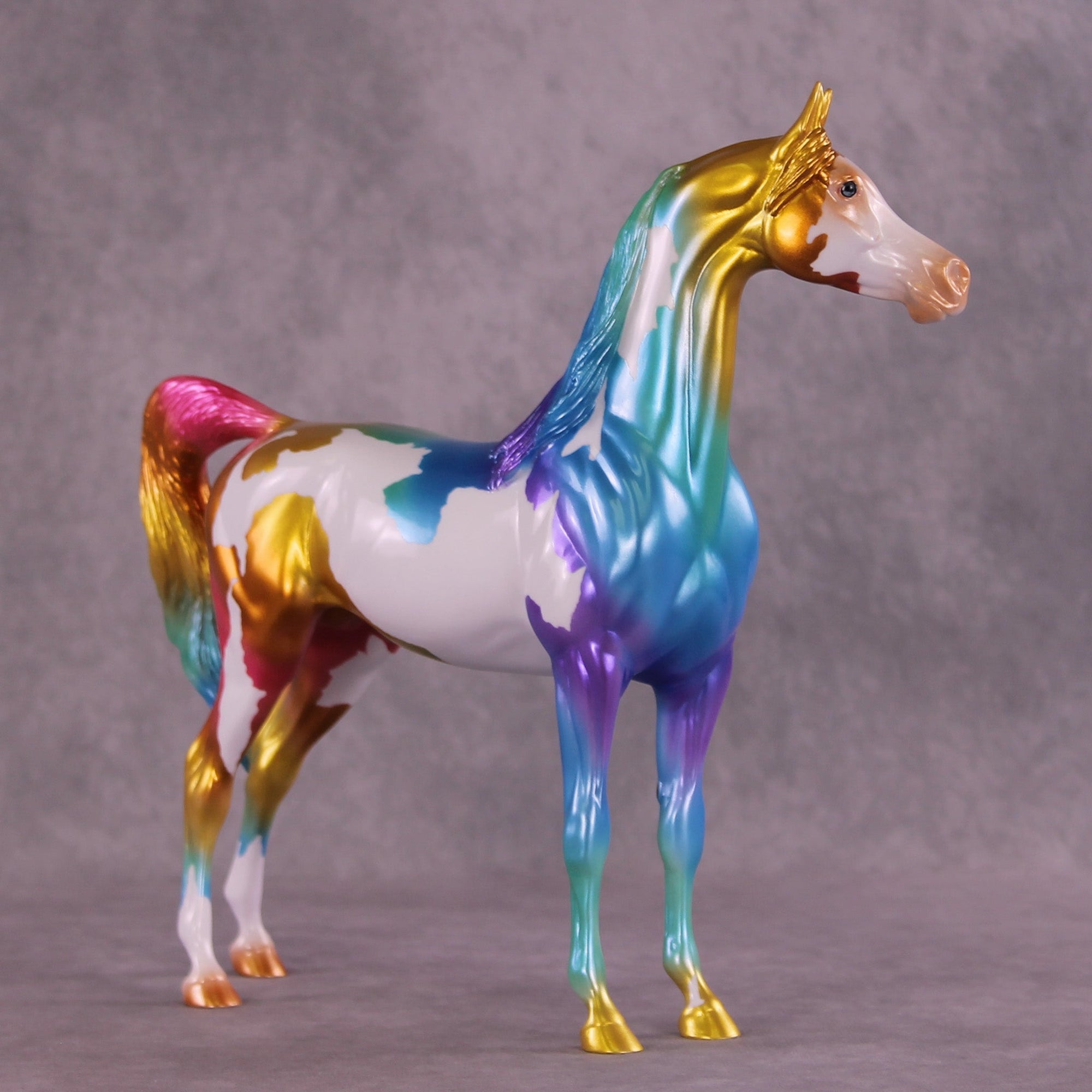 The Beauty in Broken Glass OOAK Arabian Stallion by Erin Corbett MM25 Group B