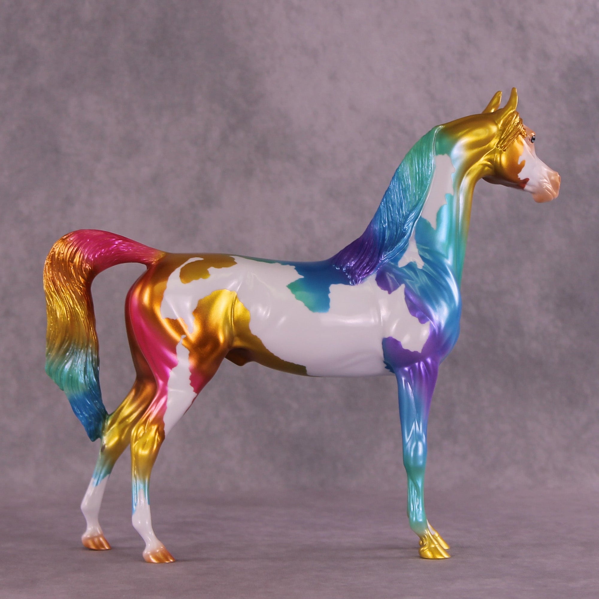 The Beauty in Broken Glass OOAK Arabian Stallion by Erin Corbett MM25 Group B