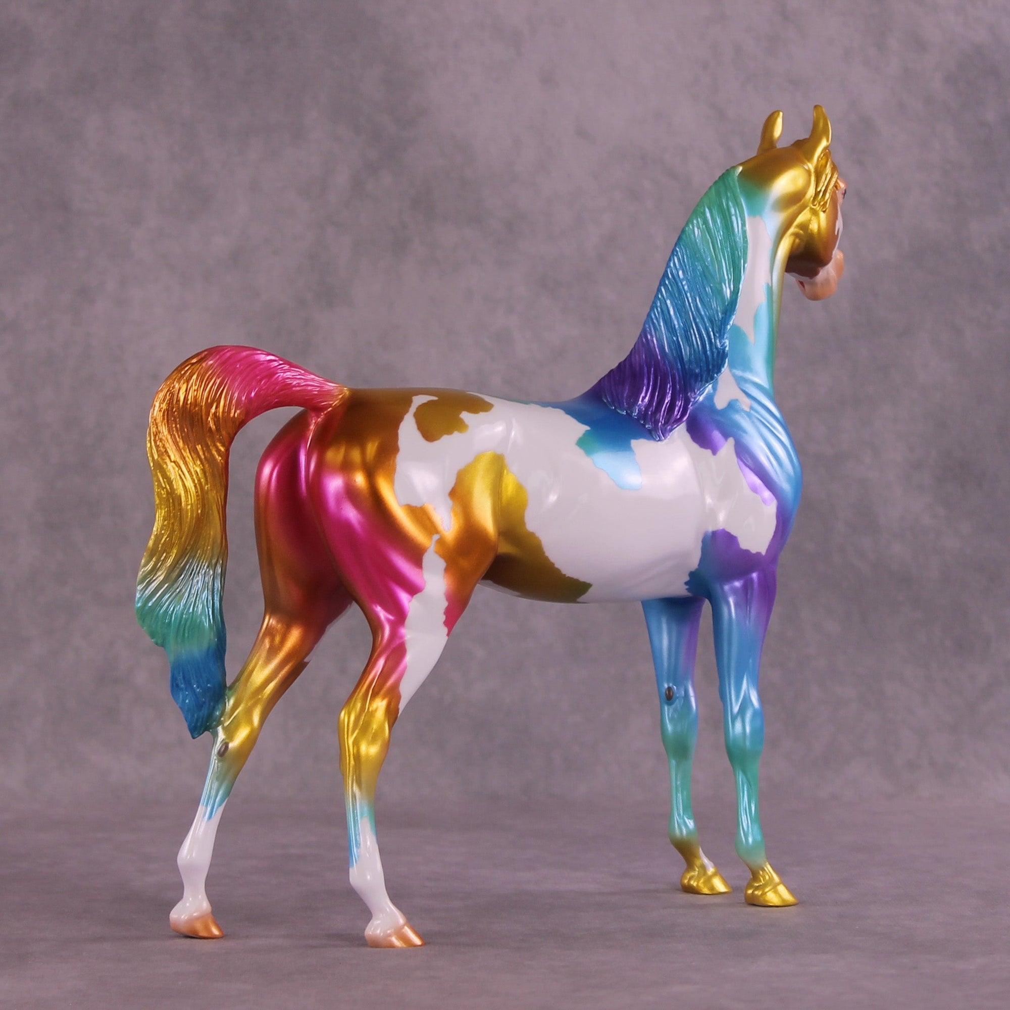 The Beauty in Broken Glass OOAK Arabian Stallion by Erin Corbett MM25 Group B
