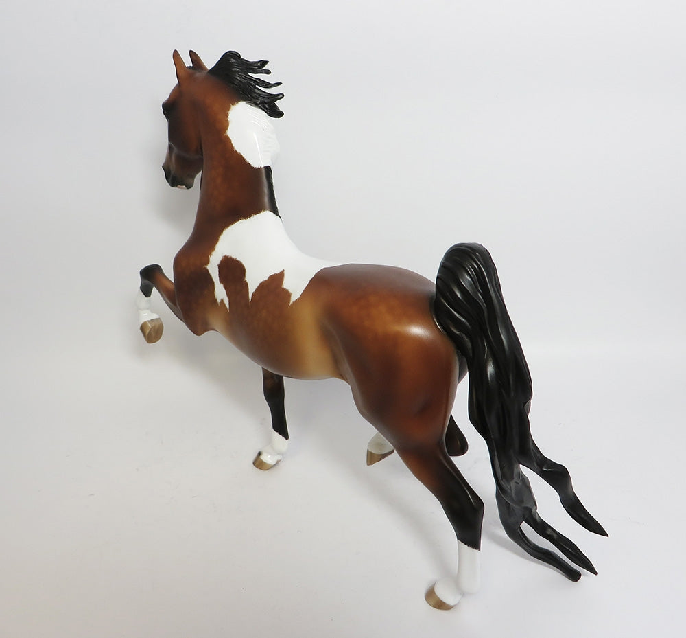 TIDLY WINKS-OOAK BAY TOBIANO SADDLEBRED BY SHERY LEISURE WHS 17