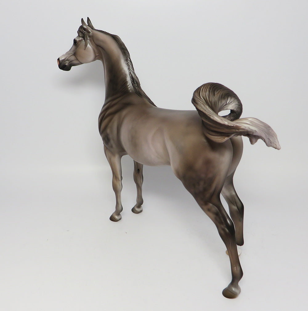 TORRIO-OOAK DAPPLE GREY ARABIAN MODEL HORSE  EQ 2017