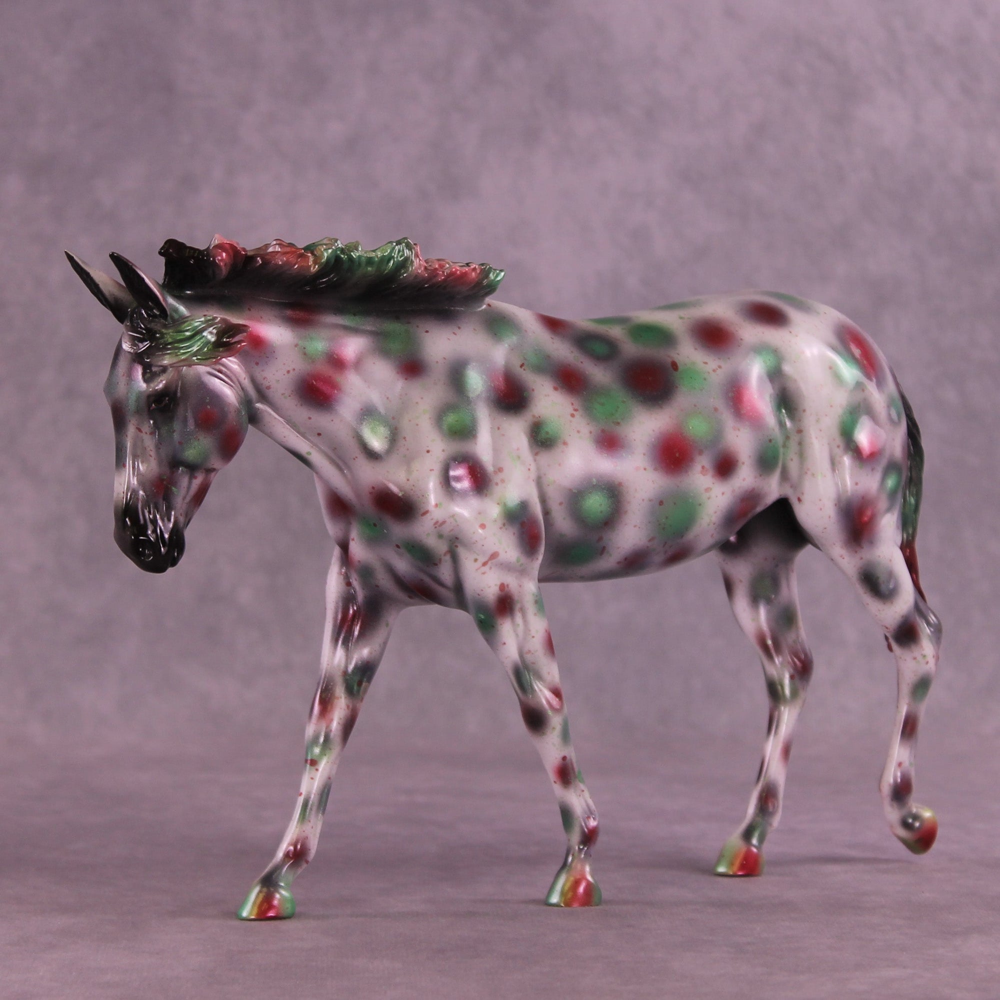 Trim the Tree OOAK FCM Large Mule by Anna Rieck HS25